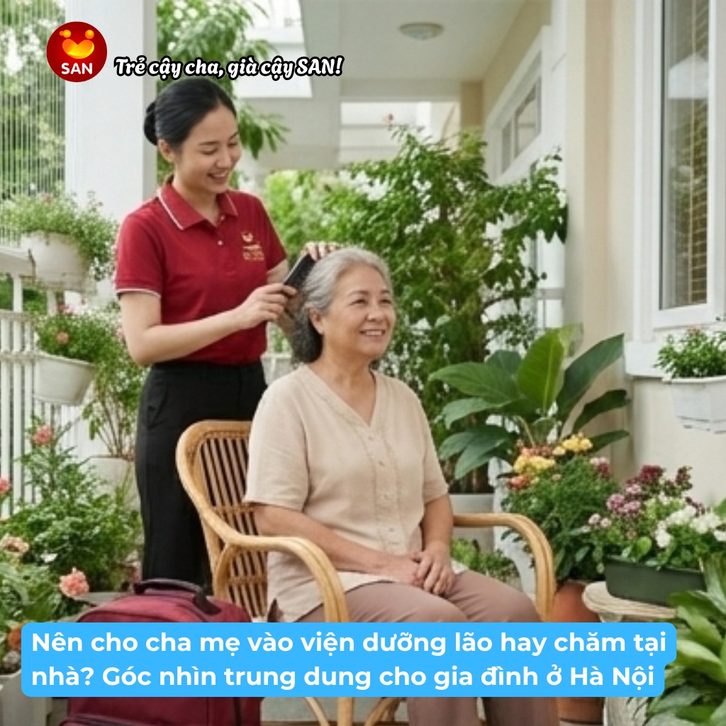 viện dưỡng lão hay chăm tại nhà