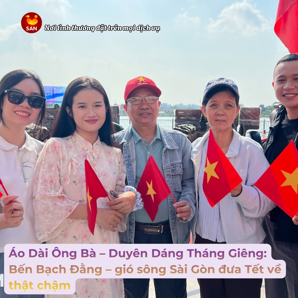 Áo Dài Ông Bà – Duyên Dáng Tháng Giêng_ Bến Bạch Đằng – gió sông Sài Gòn đưa Tết về thật chậm