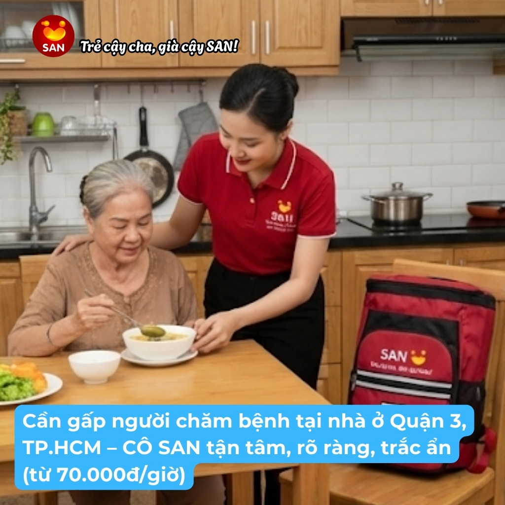 chăm người bệnh tại nhà Quận 3