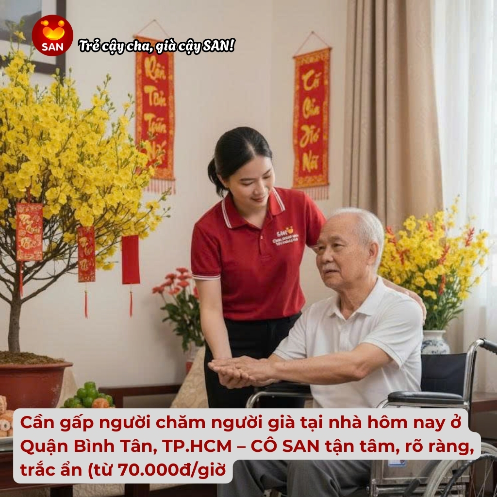 Chăm người già tại nhà giá từ 70.000đ/giờ