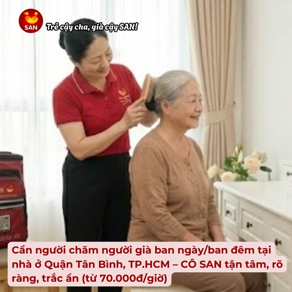 chăm người già tại nhà ở Quận Tân Bình