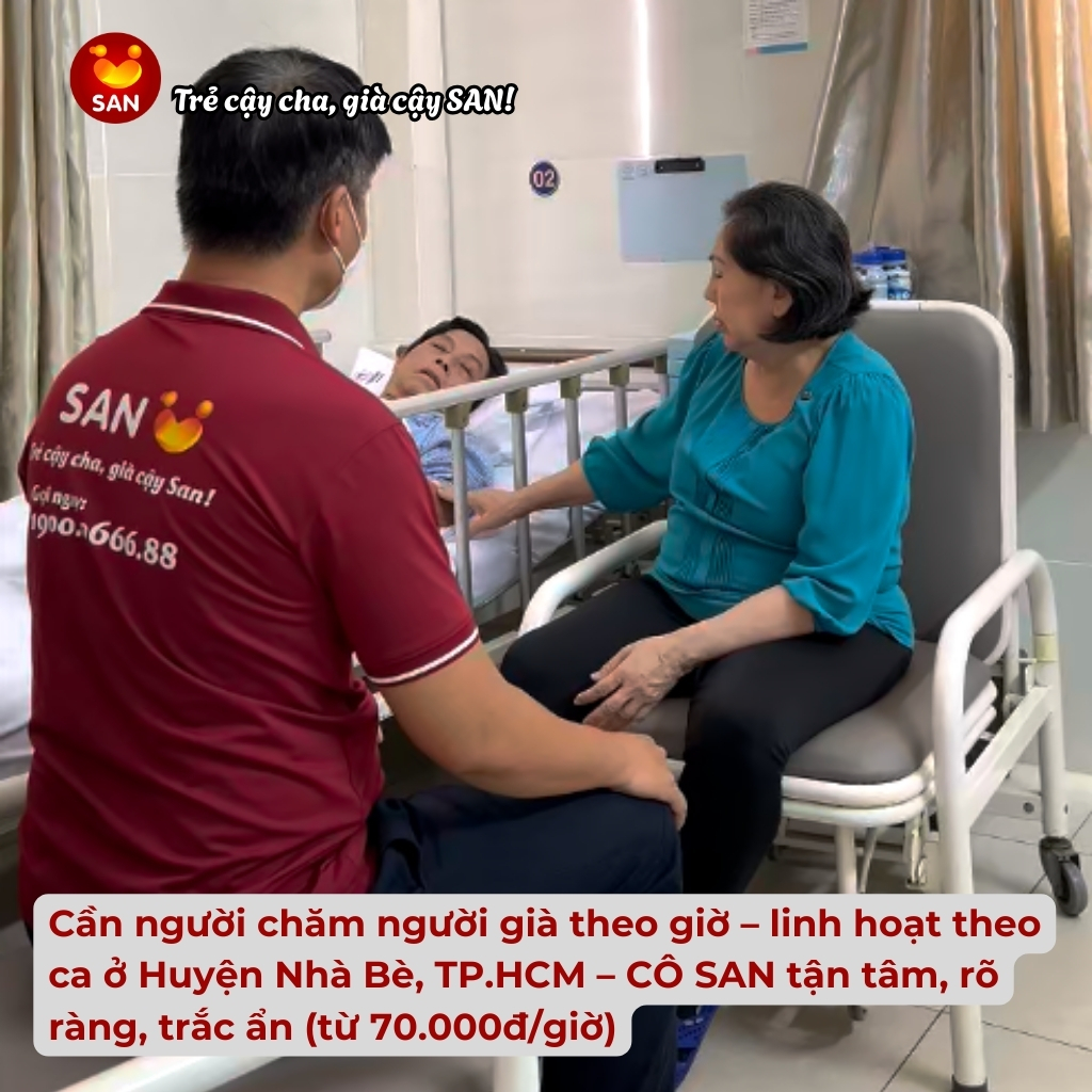 Cần người chăm người già theo giờ ở Nhà Bè