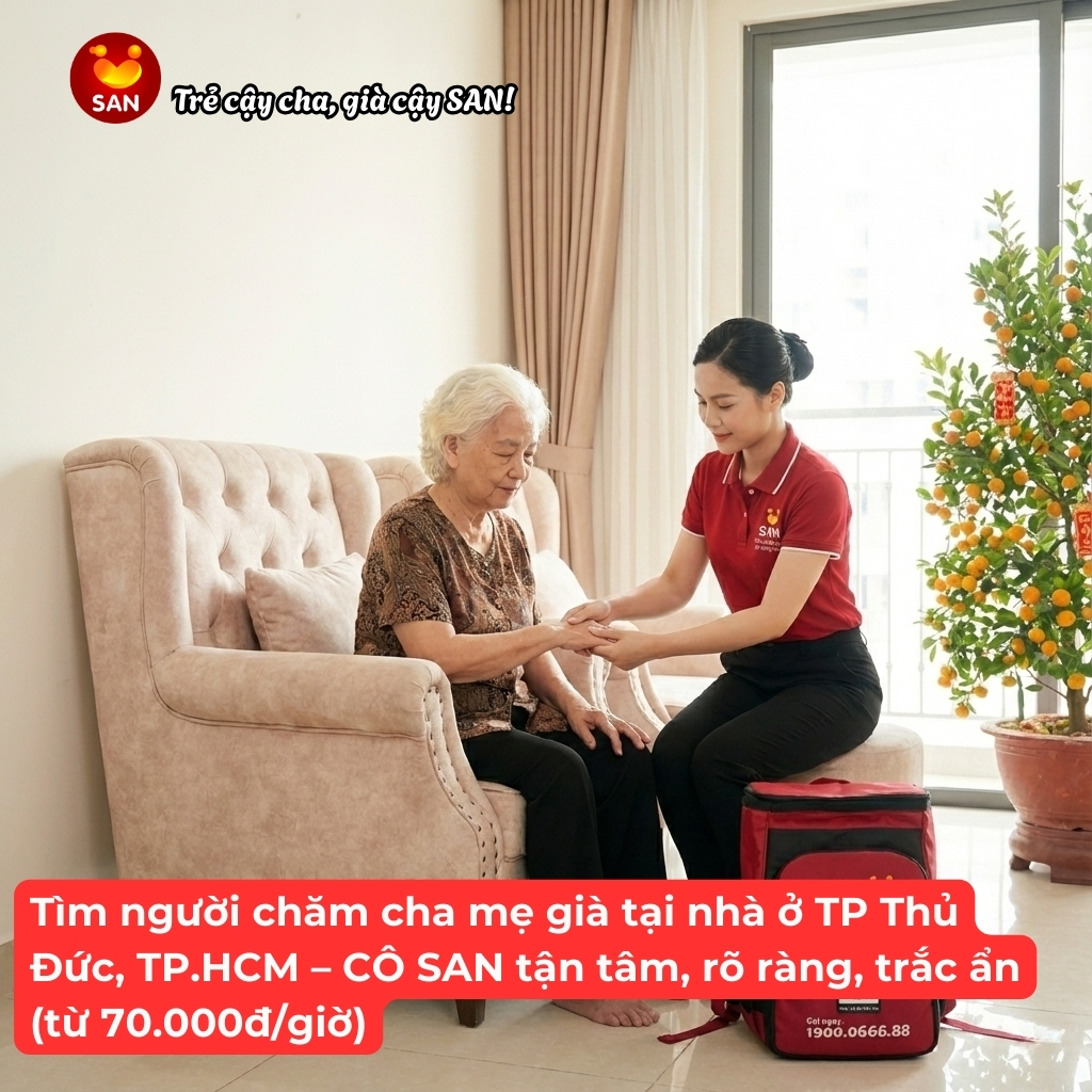 Tìm người chăm cha mẹ già tại nhà